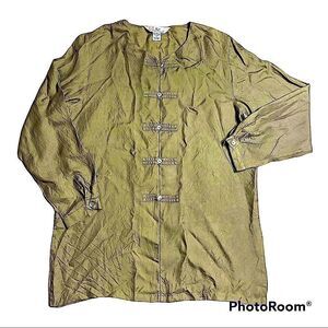Anne Larson Silk Oriental style blouse